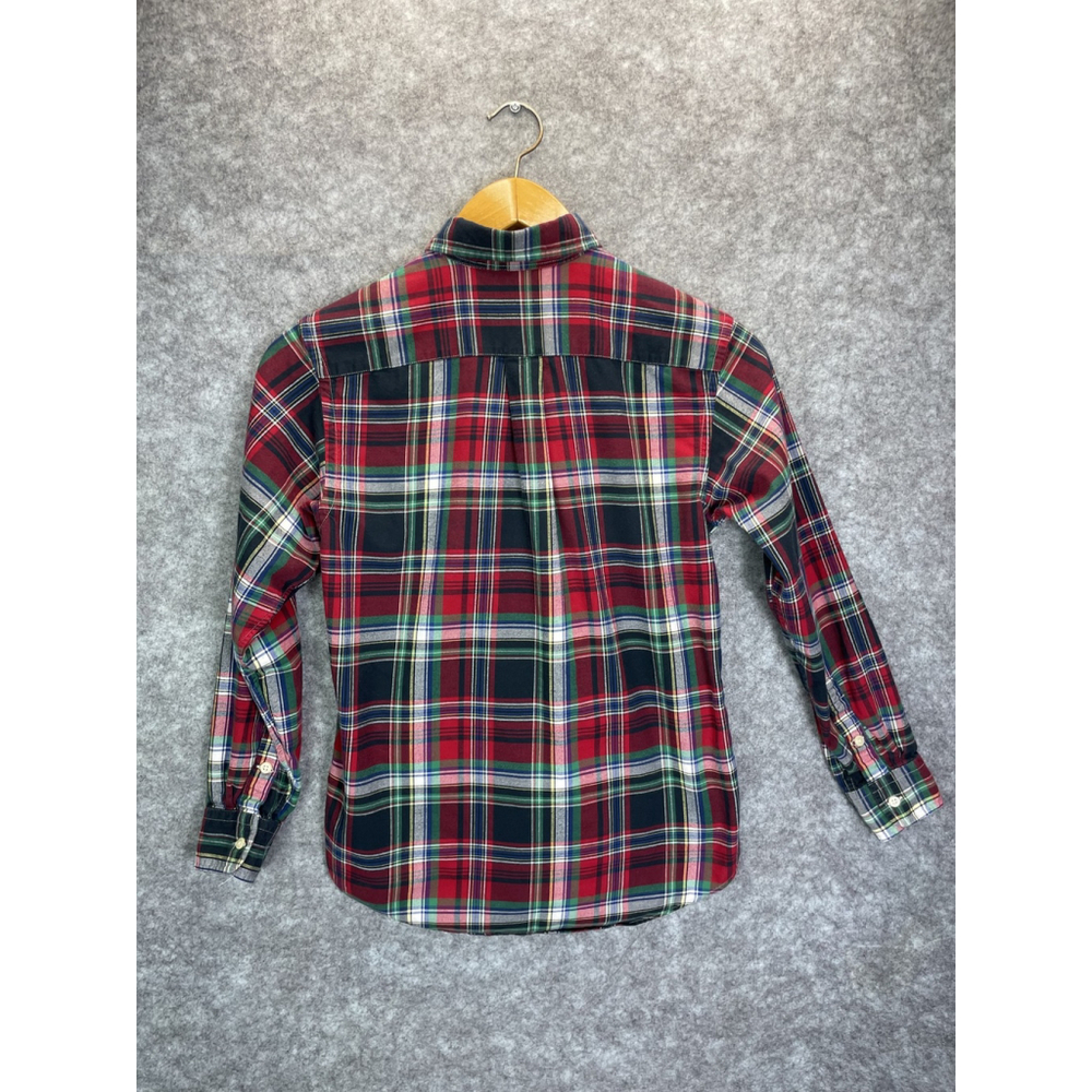 Ralph Lauren Shirt Boys Large 14-16 Plaid Button Down Long Sleeve Pony Embroider - Picture 8 of 9
